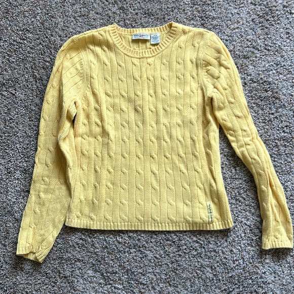 Polo Ralph Lauren Sweaters - Polo Jeans Co yellow cable knit sweater